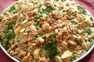 رز بصدور الدجاج والبطاطس